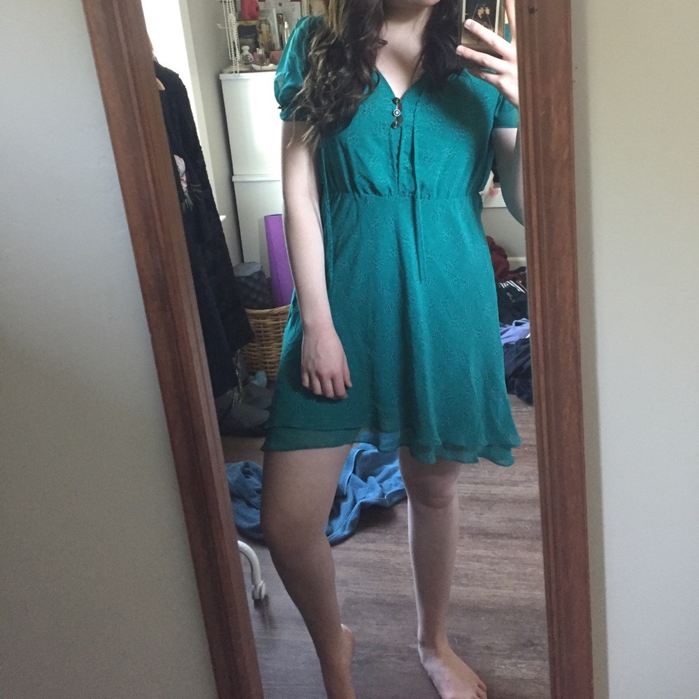 Vintage turquoise dress